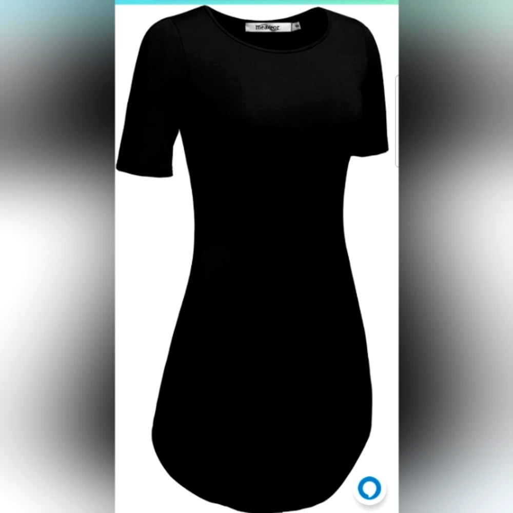 Long short sleeve black shirt by Meanor